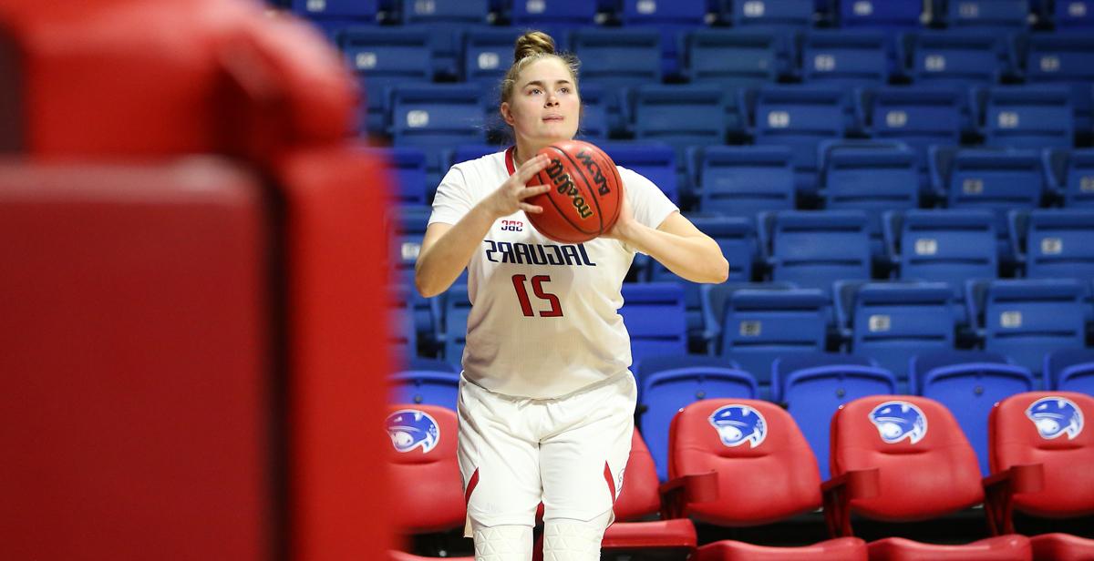 Casey Ferguson, a forward for the South Alabama women's basketball team, has been able to benefit monetarily from her popular social media posts following a rule that allows student-athletes to profit off their name, image or likeness. 