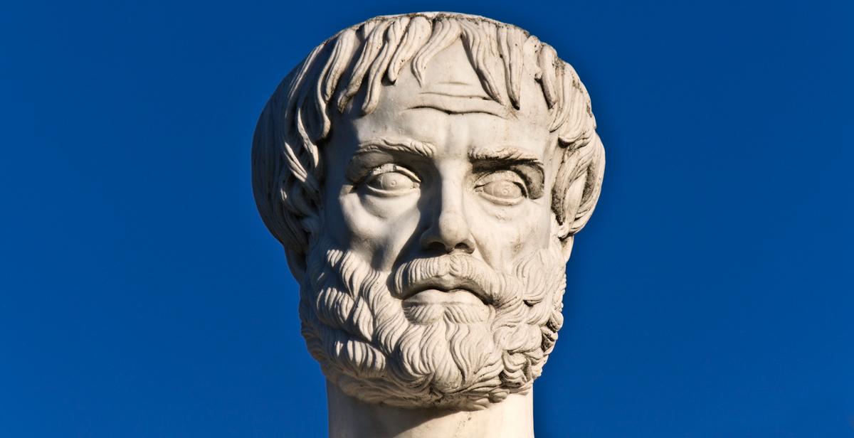 Statue of Aristotle. 